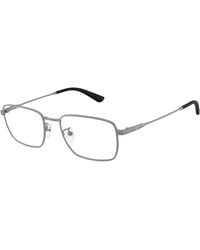 Emporio Armani - Ea1188Td 3003 Optical Frames Titanium Transparent Pillow Normal - Lyst