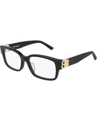 Balenciaga - Bb0105O 001 Optical Frames Acetate Squared - Lyst