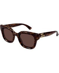 Gucci - Gg1828S 002 Sunglasses Injected Round - Lyst