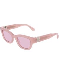 Ferragamo - Sf2067S 662 Sunglasses Acetate Squared Normal - Lyst