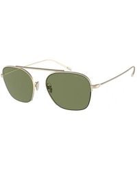 Giorgio Armani - Ar6124 30022A Sunglasses Metal Squared - Lyst