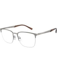 Emporio Armani - Ea1151 3010 Optical Frames Metal Transparent Pillow Normal - Lyst