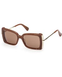 Max Mara - Mm0166 Roquebrune 56E Sunglasses Acetate Butterfly Normal - Lyst