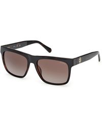 Guess - Gu00222 52F Sunglasses Injected Squared Normal - Lyst