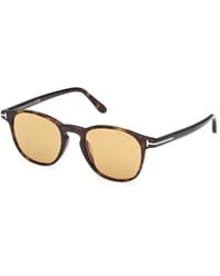 Tom Ford - Ft1302 Holt-02 52E Sunglasses Acetate Round Normal - Lyst