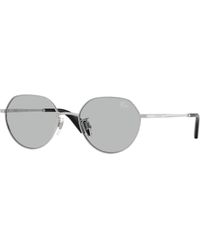 Burberry - Be3173D 100587 Sunglasses Metal Round Normal - Lyst
