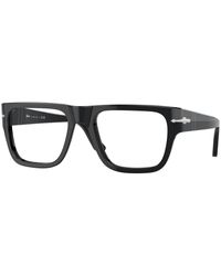 Persol - Po3348V 95 Optical Frames Acetate Transparent Squared Normal - Lyst