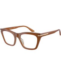Emporio Armani - Ea3283Bu 6376 Optical Frames Acetate Transparent Cat Eye Normal - Lyst
