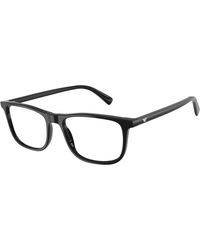 Emporio Armani - Ea3287 5017 Optical Frames Acetate Transparent Pillow Normal - Lyst