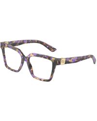 Dolce & Gabbana - Dg3395 3439 Optical Frames Acetate Squared Normal - Lyst