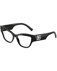 Dolce & Gabbana - Dg3378 501 Optical Frames Acetate Transparent Cat Eye Normal - Lyst