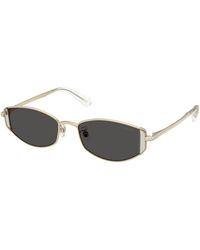 Swarovski - Sk7035D 401387 Sunglasses Metal Round Normal - Lyst