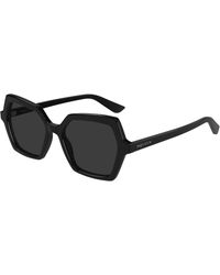 McQueen - Am0537S 001 Sunglasses Acetate Geometric - Lyst
