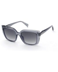 Blumarine - Sbm241S 0Gel Sunglasses Acetate Smoke Squared Normal Nuanced - Lyst