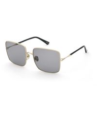 Nina Ricci - Snr483 300Q Sunglasses Metal Smoke Squared Normal - Lyst