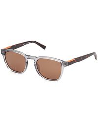 Timberland - Tb00007 20H Sunglasses Injected Round Polarized - Lyst