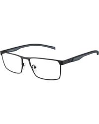 Emporio Armani - Ea1190 3001 Optical Frames Metal Transparent Squared Normal - Lyst