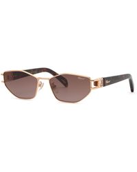 Chopard - Schm13S 08Fc Sunglasses Metal Geometric Anti-Glare Nuanced - Lyst