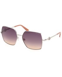 Guess - Gu00285 10Z Sunglasses Metal Squared Normal - Lyst