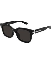 McQueen - Am0496Sa 001 Sunglasses Acetate Squared - Lyst