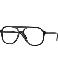 Versace - Ve3397U Gb1 Optical Frames Acetate Transparent Squared Normal - Lyst