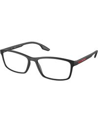 Prada Linea Rossa - Ps 04Mv Lifestyle 1Bo1O1 Optical Frames Nylon Squared Normal - Lyst