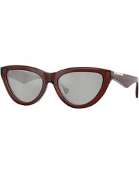 Burberry - Be4436U 41448V Sunglasses Acetate Cat Eye Mirrored - Lyst