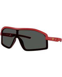 FERRARI SCUDERIA - Fz6010U 514/87 Sunglasses Injected Geometric Normal - Lyst