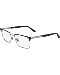 Calvin Klein - Ck25106 001 Optical Frames Metal Squared Normal - Lyst