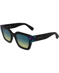 Longchamp - Lo771S 007 Sunglasses Acetate Light Squared Normal Nuanced - Lyst