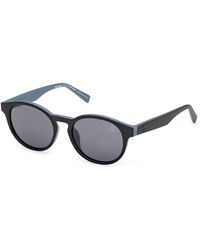 Timberland - Tb00077 02D Sunglasses Injected Round Polarized - Lyst