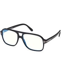 Tom Ford - Ft6058-B 001 Optical Frames Acetate Squared Normal - Lyst