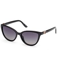 Guess - Gu00189 01D Sunglasses Injected Smoke Cat Eye Polarized - Lyst