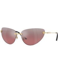 Versace - Ve2281 10027E Sunglasses Metal Cat Eye Normal Shaded - Lyst