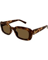 Saint Laurent - Sl M130 004 Sunglasses Acetate Squared Normal - Lyst
