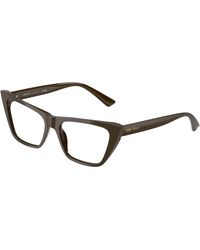 Jimmy Choo - Jc3025 5000 Optical Frames Acetate Transparent Cat Eye Normal - Lyst