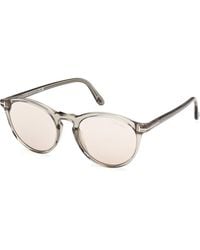 Tom Ford - Ft0904 Aurele 96E Sunglasses Acetate Round Photochromic - Lyst