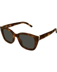Saint Laurent - Sl M176 003 Sunglasses Acetate Cat Eye - Lyst