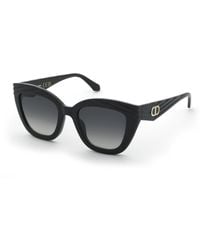 Twinset - Stw100 0Z42 Sunglasses Injected Smoke Butterfly Normal Shaded - Lyst