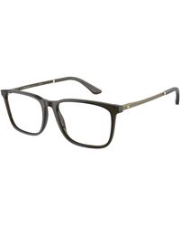 Giorgio Armani - Ar7249 5030 Optical Frames Acetate Transparent Squared Normal - Lyst
