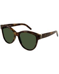 Saint Laurent - Sl M107 003 Sunglasses Acetate Cat Eye Normal - Lyst