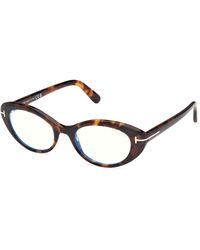 Tom Ford - Ft6092-B 052 Optical Frames Acetate Round Normal - Lyst