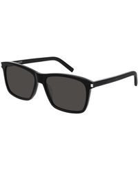 Saint Laurent - Sl 339 001 Sunglasses Acetate Squared Normal - Lyst