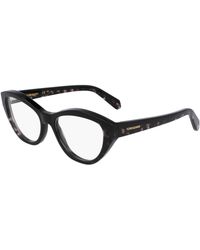 Ferragamo - Sf3011 004 Optical Frames Acetate Cat Eye Normal - Lyst