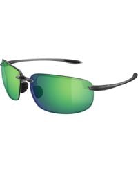 Maui Jim - Mj0456S 003 Occhiali Da Sole Iniettato Verde Rotonda - Lyst