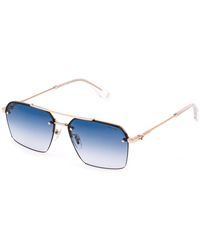 Police - Splq90 Force 9 300 Sunglasses Metal Squared Anti-Glare Nuanced - Lyst