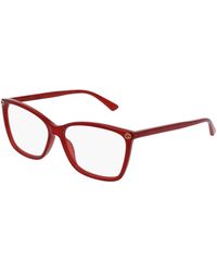 Gucci - Gg0025O 004 Optical Frames Acetate Transparent Cat Eye - Lyst