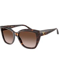 Emporio Armani - Ea4198 502613 Sunglasses Acetate Cat Eye Normal Shaded - Lyst