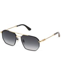 Police - Splp34 Horizon 13 302 Sunglasses Metal Smoke Geometric Normal Nuanced - Lyst