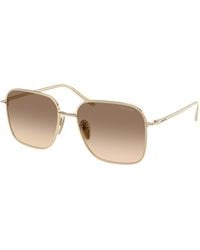Prada - Pr C54Sd Zvn50T Sunglasses Metal Squared Normal Shaded - Lyst